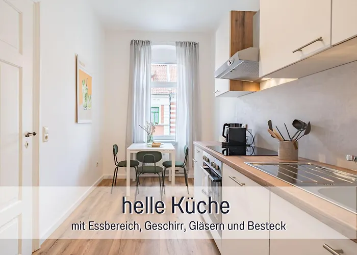 Апартаменты Benville Bv05 - Fuer Kurztrip & Business - Stellbare Einzelbetten - Waschmaschine - Wlan - Mikrowelle & Nespresso - Bahnhof 2min - Supermarkt 3min - Porzellanmanufaktur 10min